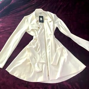 FN Ivory Collar Jacket Dress